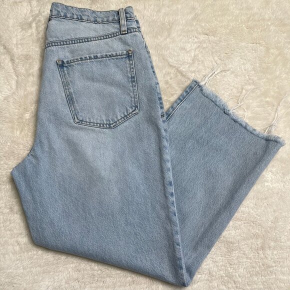 FRAME Women's Light Blue Le Jane Ankle Leg Cotton Jeans Size 29x24'' - Picture 2 of 13